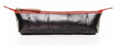 recycled fire hose cosmetic case black red