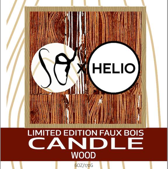 artist sherry olsen faux bois soy candle limited edition