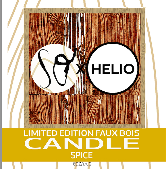 artist sherry olsen faux bois soy candle limited edition