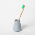 concrete terrazzo toothbrush holder light blue