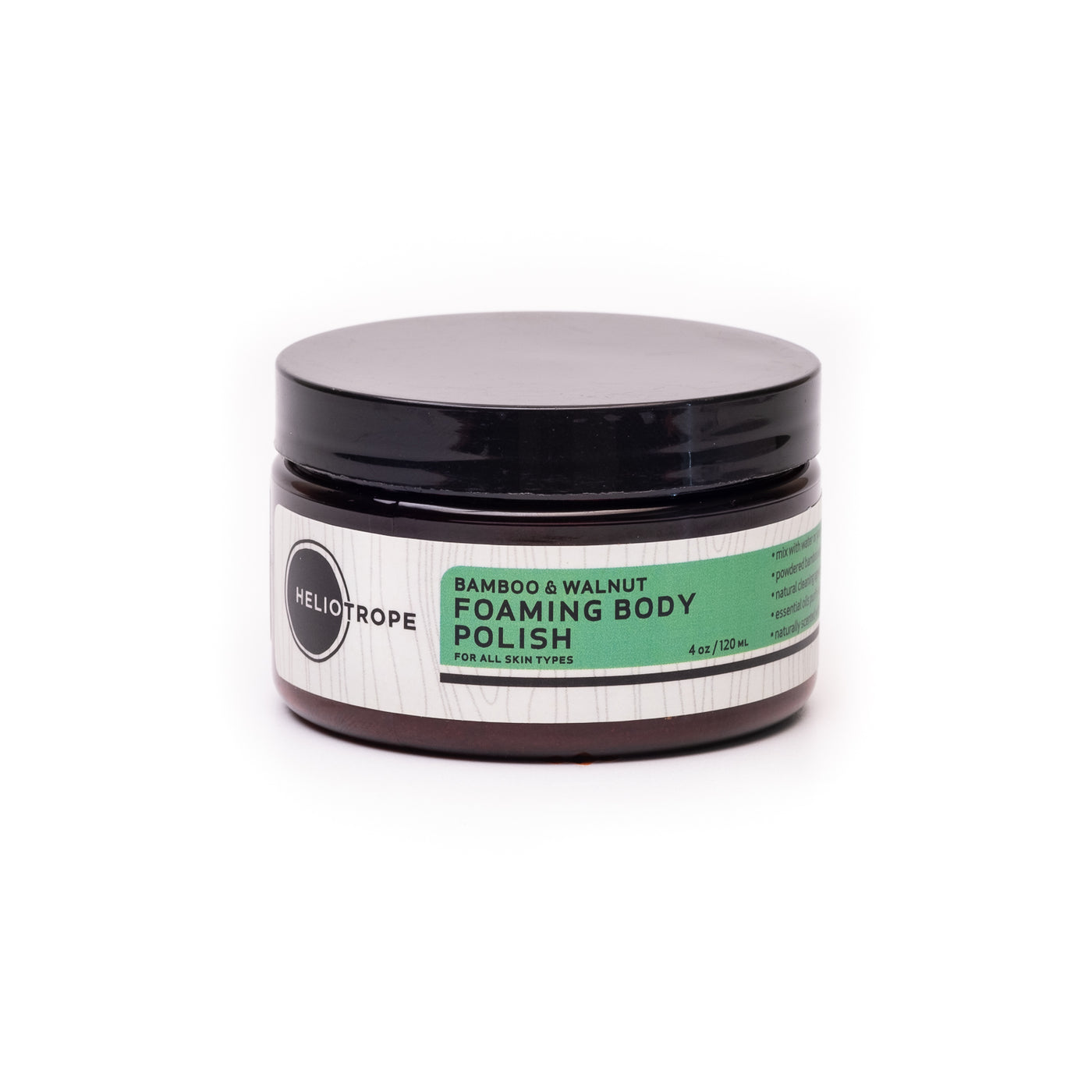 best exfoliator Bamboo & Walnut Foaming Body Polish