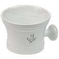 porcelain shave mug white