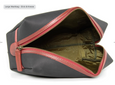 recycled fire hose dopp kits lining