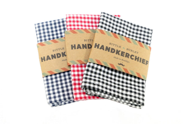 gingham handkerchief handmade brooklyn