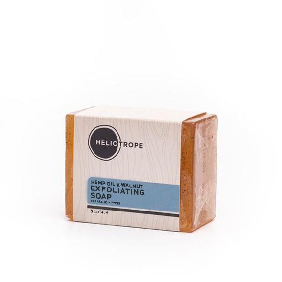 walnut hemp oil exfoliating facial soap glycerin