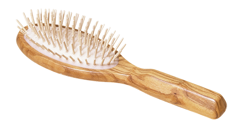 redecker german olivewood brush with wooden pins