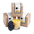 best beeswax & soy pillar candle all-natural aromatherapy glass votive