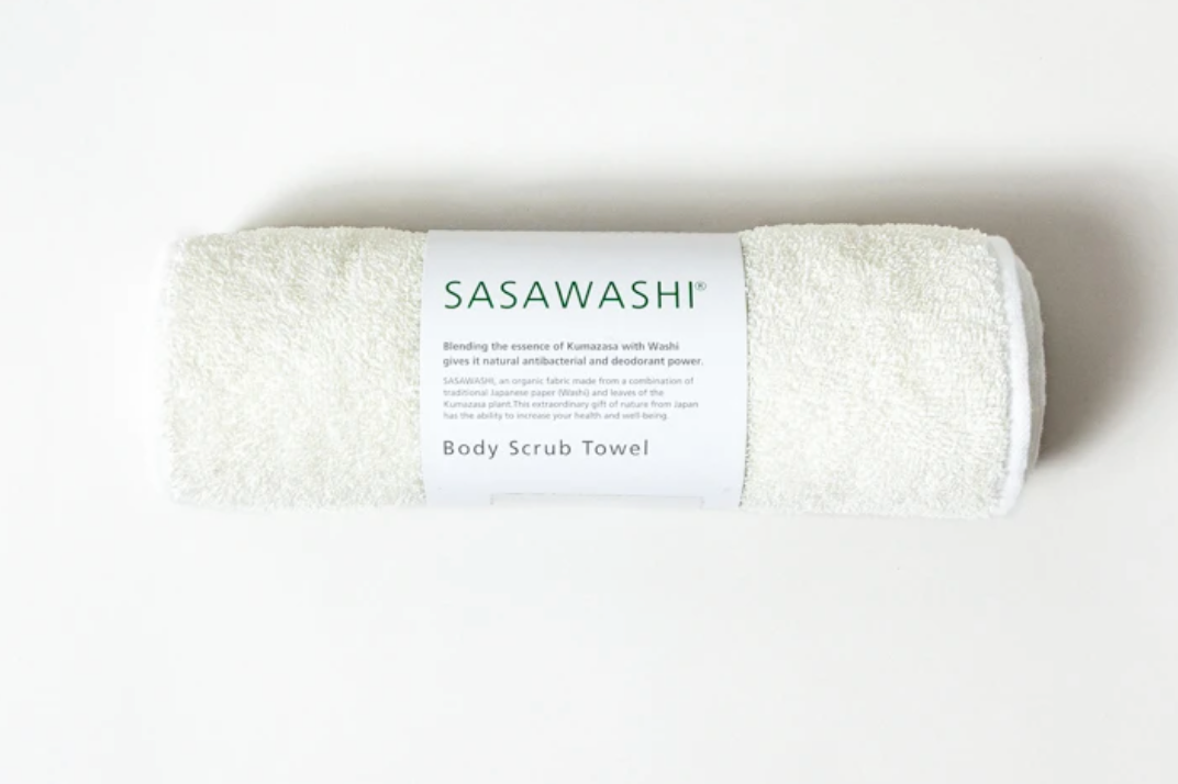 sasawashi scrub towel japan natural body