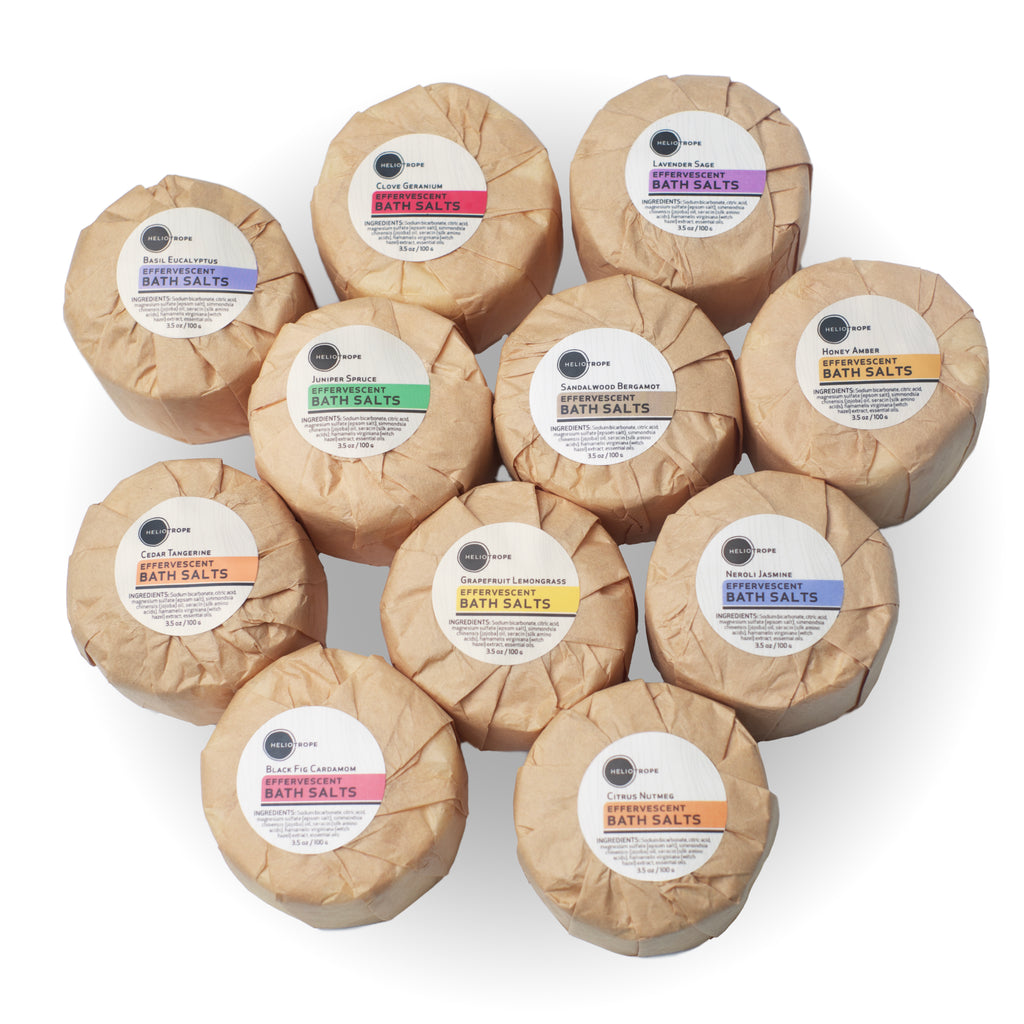 Effervescent Bath Salts w/Jojoba & Silk Proteins fizzy bath bombs