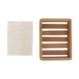 bamboo soap dish slats sustainable loofah