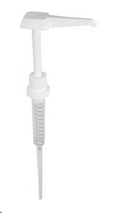 white gallon pump