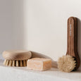 french wooden facial brush natural fiber