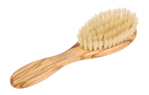 redecker german wooden brush for kids olivewood natural bristles