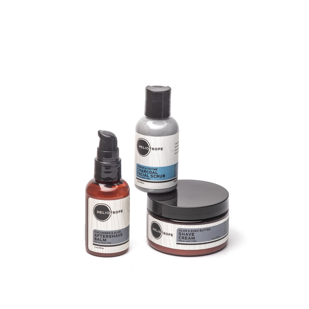 shaving gift box aftershave face scrub shave lotion