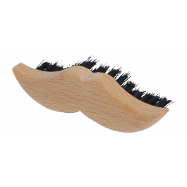 Wooden Carved Mustache Brush