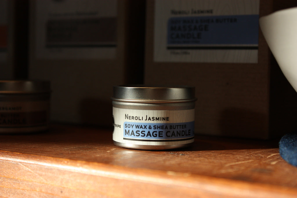 soy wax & shea butter massage candles travel size